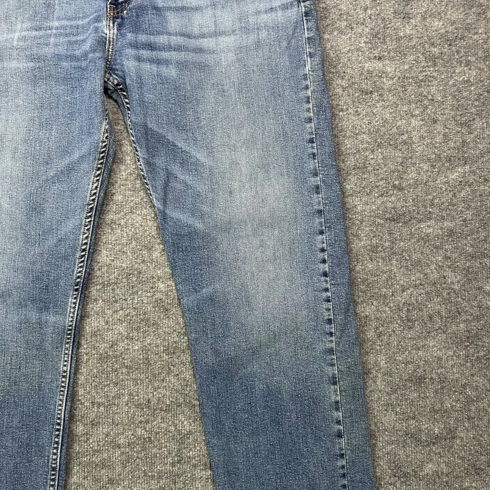 Levi's 505 Jeans Men's Blue Denim Stretch High Rise Classic Straight Fit - 40X32